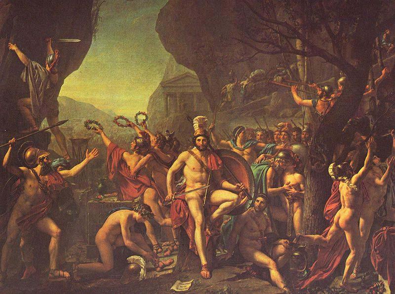 Jacques-Louis David Leonidas at Thermopylae Sweden oil painting art